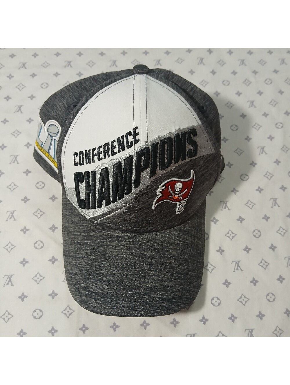 New Era Tampa Bay Buccaneers Conference Champions Nfl Hat Cap Gray Red